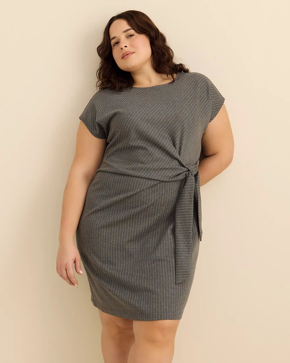 Dark grey pinstripe