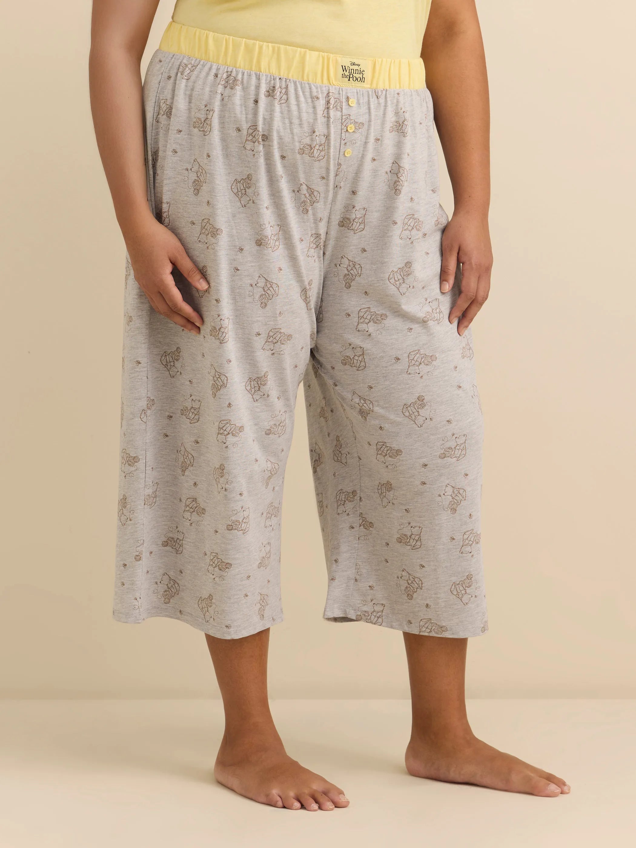 Light grey heather printed