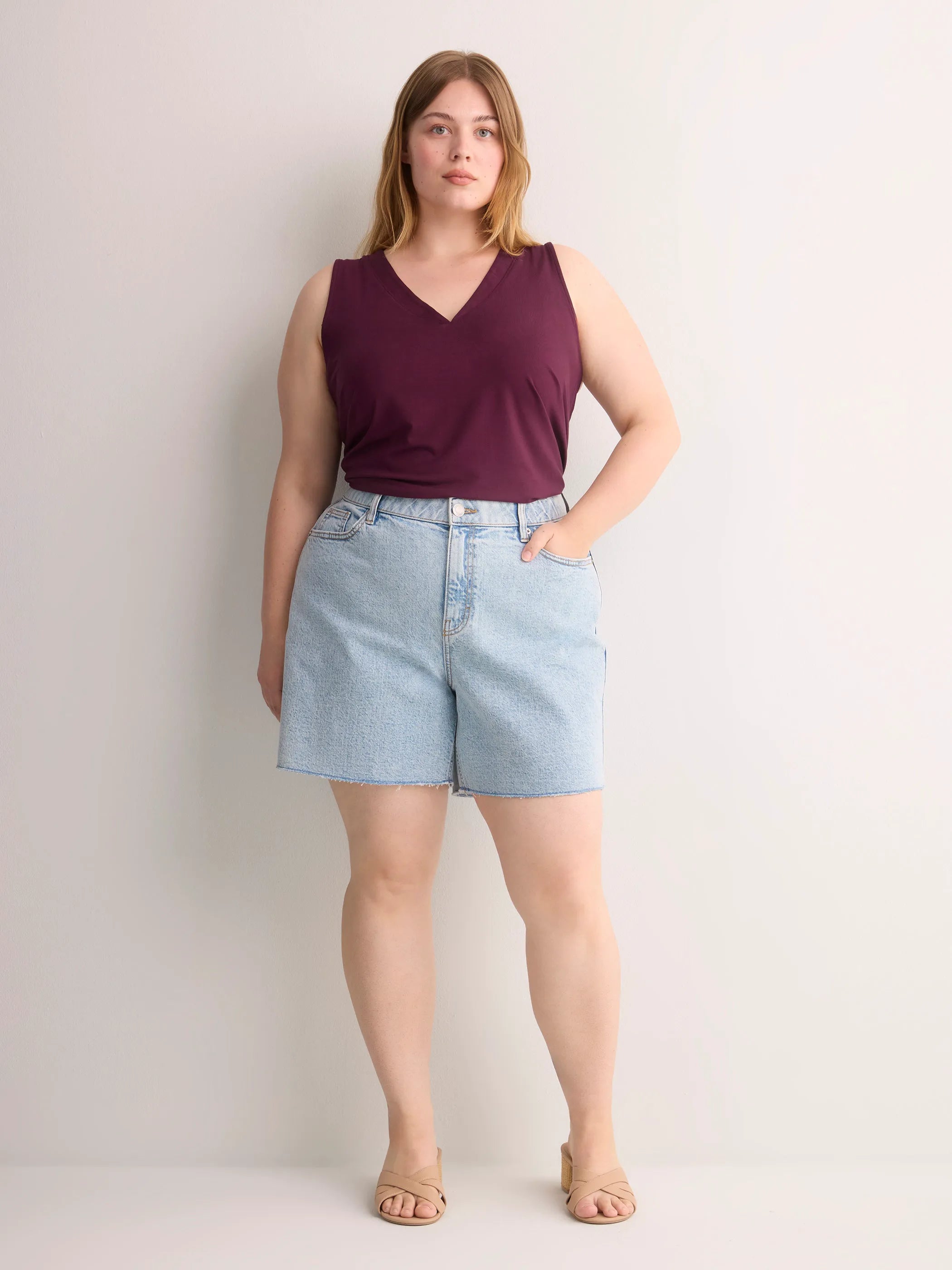Medium light blue denim