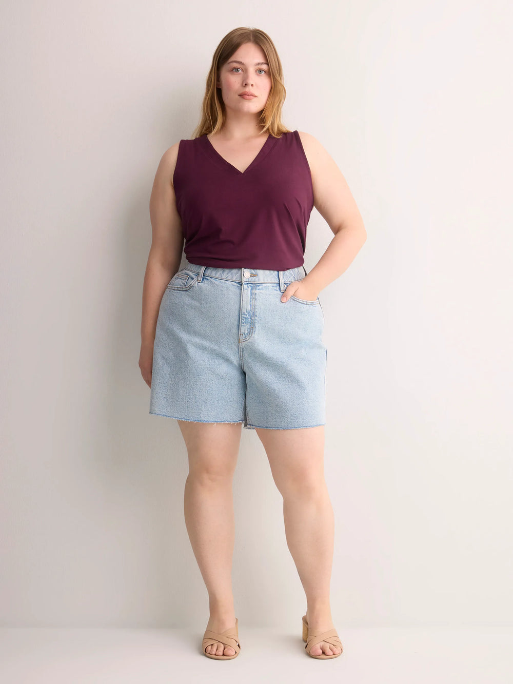 Medium light blue denim