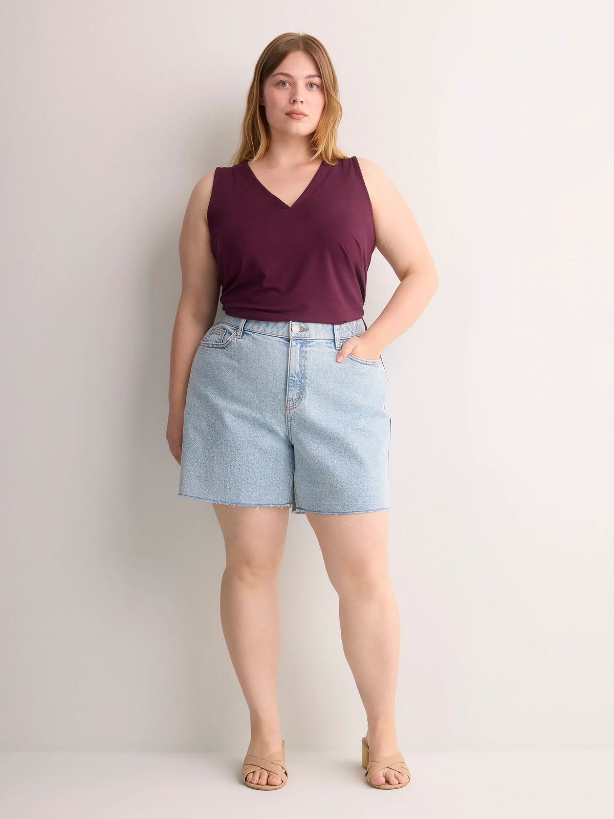 Medium light blue denim