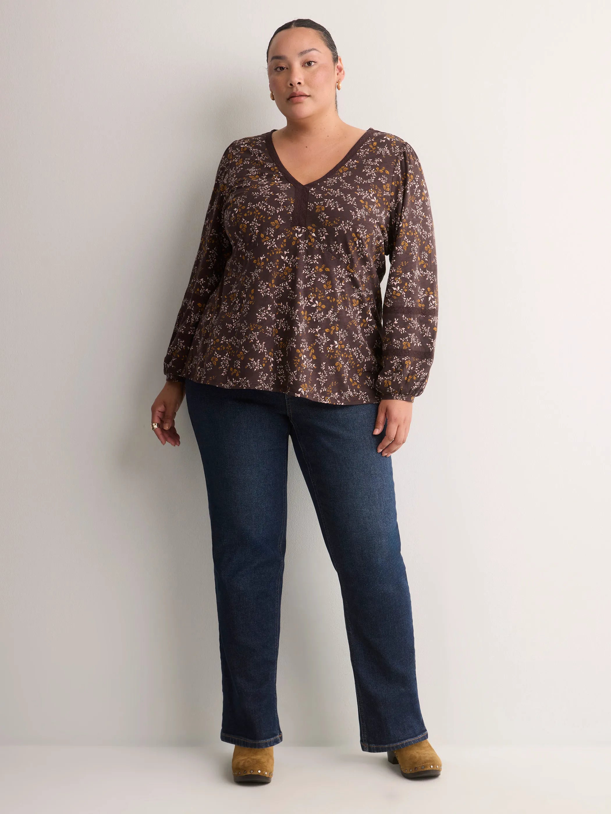 CHOCOLATE PLUM PRINTED