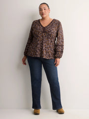CHOCOLATE PLUM PRINTED