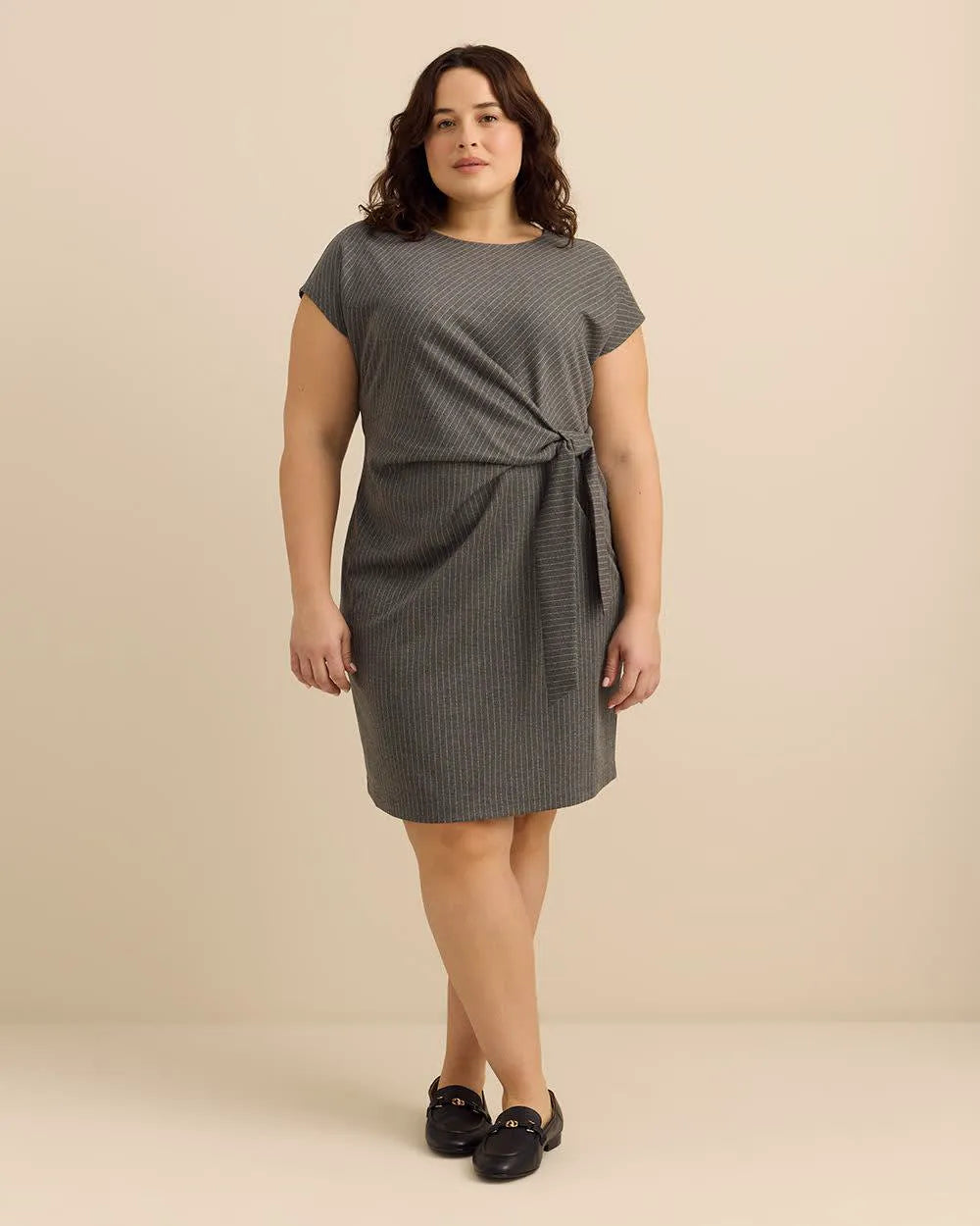 Dark grey pinstripe